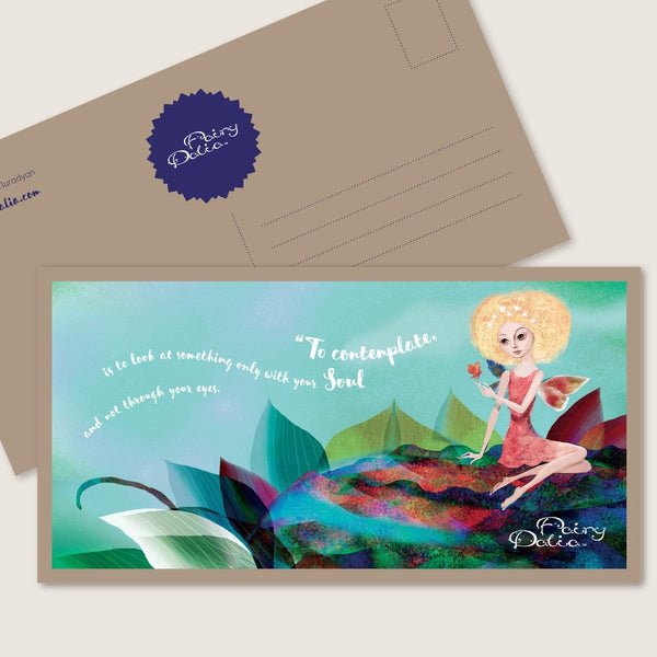 Postcard Album | Set of Art Postcards "Fairy Dalia"