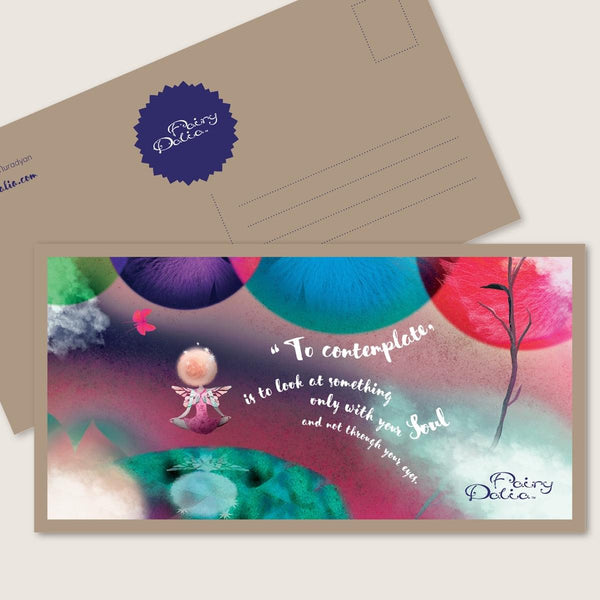 Postcard Album | Set of Art Postcards "Fairy Dalia"