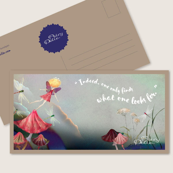 Postcard Album | Set of Art Postcards "Fairy Dalia"