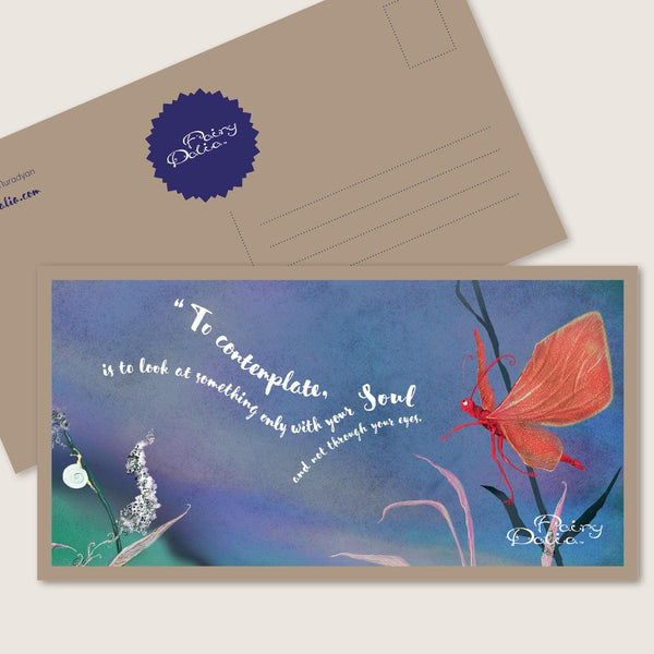 Postcard Album | Set of Art Postcards "Fairy Dalia"