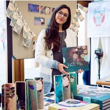 Dalia Lane presenting the Fairy Dalia books at the Mamalicious market