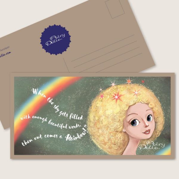 "Fairy Dalia" Art Postcard 2