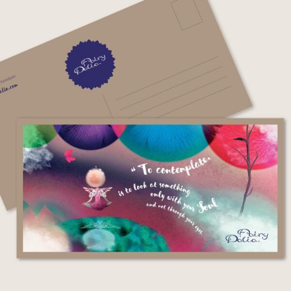 "Fairy Dalia" Art Postcard 3