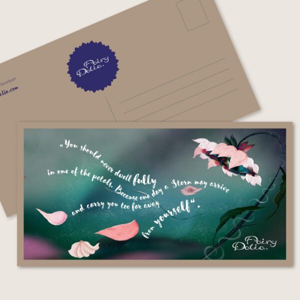 "Fairy Dalia" Art Postcard 1