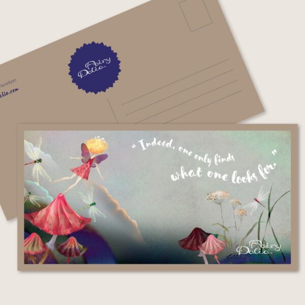 "Fairy Dalia" Art Postcard 4