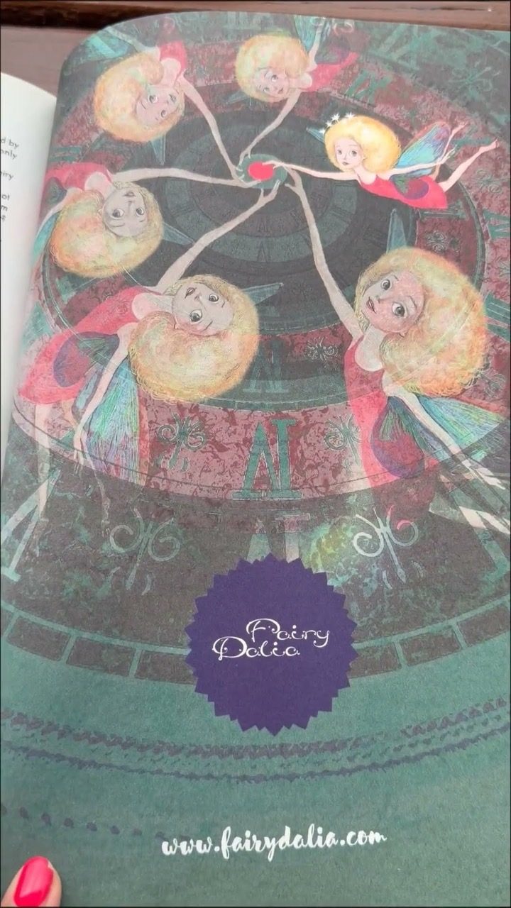 Dalia Lane turning the pages of a Fairy Dalia book during the World magazine interview